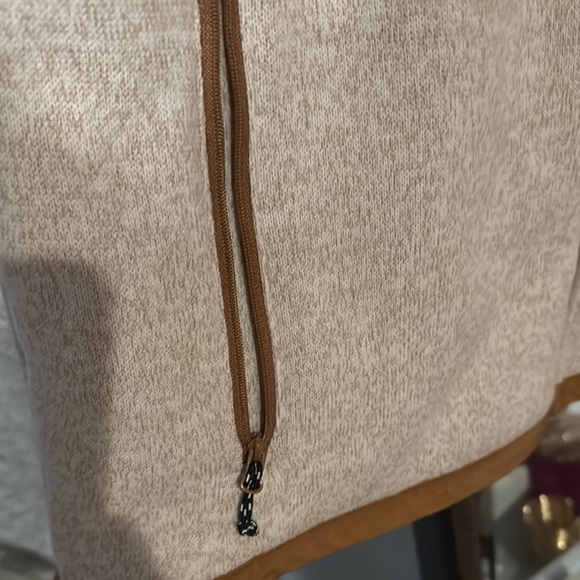 George Men's Sweater in Cream and Brown - Picture 5 of 6